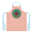 Peach Mandala Apron - Hand Drawn Art All Over Prints - Blululi
