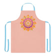 Peach Mandala Apron - Hand - Drawn Art All Over Prints - Blululi