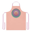 Peach Mandala Apron - Hand Drawn Art All Over Prints - Blululi