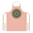 Peach Mandala Apron - Hand Drawn Art All Over Prints - Blululi