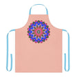 Peach Mandala Apron - Hand Drawn Art All Over Prints - Blululi