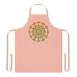 Peach Mandala Apron - Hand - Drawn Art All Over Prints - Blululi
