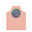 Peach Mandala Apron - Hand Drawn Art All Over Prints - Blululi