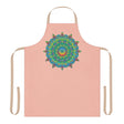 Peach Mandala Apron - Hand - Drawn Art Kitchen All Over Prints - Blululi