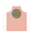 Peach Mandala Apron - Hand - Drawn Art Kitchen All Over Prints - Blululi