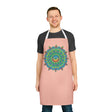 Peach Mandala Apron - Hand - Drawn Art Kitchen All Over Prints - Blululi