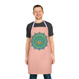Peach Mandala Apron - Hand - Drawn Art Kitchen All Over Prints - Blululi