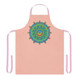 Peach Mandala Apron - Hand - Drawn Art Kitchen All Over Prints - Blululi