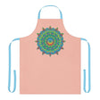 Peach Mandala Apron - Hand - Drawn Art Kitchen All Over Prints - Blululi