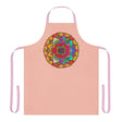 Peach Mandala Apron: Hand - Drawn Art Kitchen Decor All Over Prints - Blululi