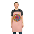 Peach Mandala Apron: Hand - Drawn Art Kitchen Decor All Over Prints - Blululi