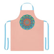 Peach Mandala Apron - Hand Drawn Art Kitchen Decor All Over Prints - Blululi