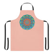Peach Mandala Apron - Hand Drawn Art Kitchen Decor All Over Prints - Blululi