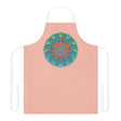 Peach Mandala Apron - Hand Drawn Art Kitchen Decor All Over Prints - Blululi