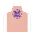 Peach Mandala Apron - Purple, Pink, Gold Art All Over Prints - Blululi