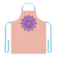 Peach Mandala Apron - Purple, Pink, Gold Art All Over Prints - Blululi