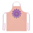 Peach Mandala Apron - Purple, Pink, Gold Art All Over Prints - Blululi