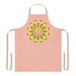 Peach Mandala Art Apron - Hand Drawn Design All Over Prints - Blululi