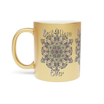 Perfect Birthday Gift for Mom - "Best Mom Ever" Metallic Mug (Silver/Gold) - Blululi