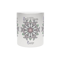Perfect Birthday Gift for Mom - "Best Mom Ever" Metallic Mug (Silver/Gold) - Blululi