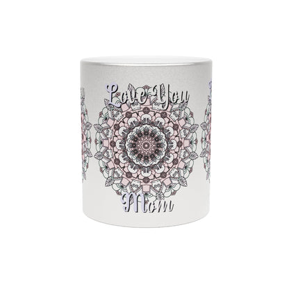 Perfect Birthday Gift for Mom - "Love You Mom" Metallic Mug (Silver/Gold) - Blululi