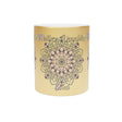 Perfect Birthday Gift for Mom - "Mother - Daughter Bond" Metallic Mug (Silver/Gold) - Blululi