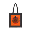 Perfect Trick - or - Treat Accessory - "Spooky & Fun" Halloween Mandala Cotton Canvas Tote Bag - Blululi