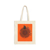 Perfect Trick - or - Treat Accessory - "Spooky & Fun" Halloween Mandala Cotton Canvas Tote Bag - Blululi