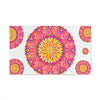 Pink & Yellow Mandala Hand Towel - Boho Decor Home Decor - Blululi