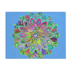 Placemat with Mandala Art Drawn by Hand - Light Blue, 1pc - Blululi