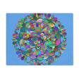 Placemat with Mandala Art Drawn by Hand - Light Blue, 1pc - Blululi