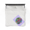 Plush Blanket - Lavender Mandala Design All Over Prints - Blululi