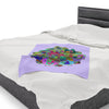 Plush Blanket - Lavender Mandala Design All Over Prints - Blululi