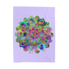 Plush Blanket - Lavender Mandala Design All Over Prints - Blululi