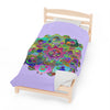 Plush Blanket - Lavender Mandala Design All Over Prints - Blululi