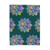 Plush Mandala Art Blanket - Dark Teal, Standard Size All Over Prints - Blululi