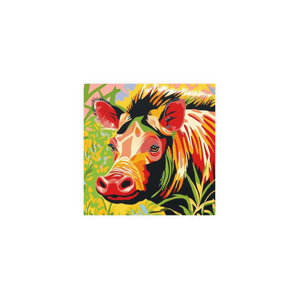 Pop Art Warthog Poster - Colorful Animal Savana Poster - Blululi