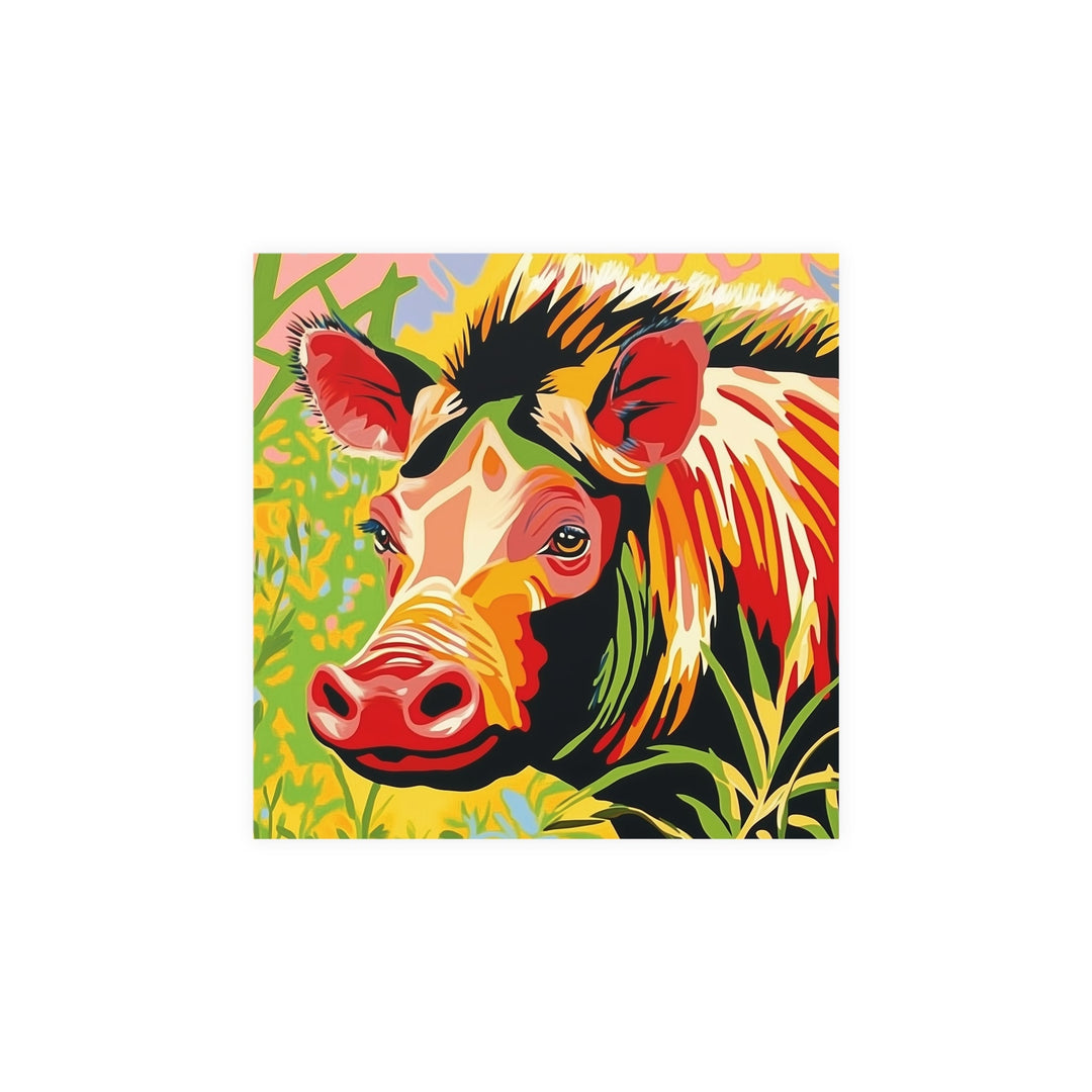 Pop Art Warthog Poster - Colorful Animal Savana Poster - Blululi