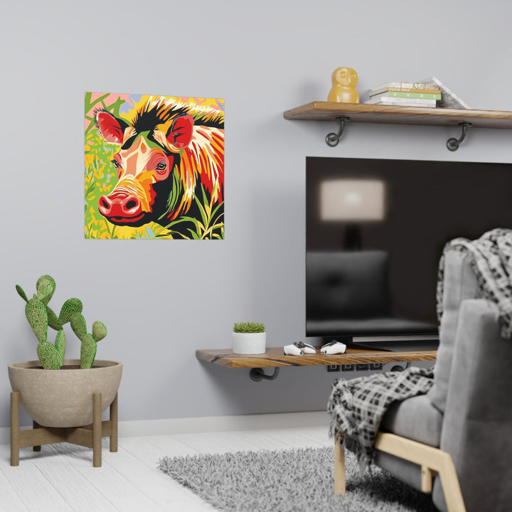 Pop Art Warthog Poster - Colorful Animal Savana Poster - Blululi