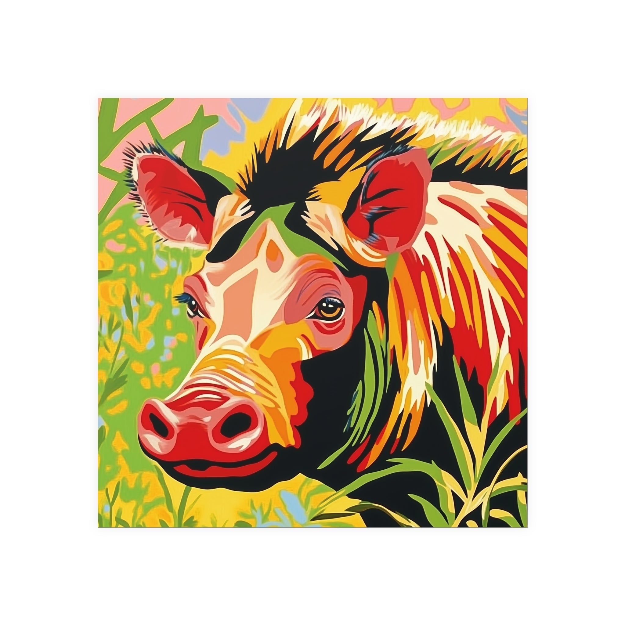 Pop Art Warthog Poster - Colorful Animal Savana Poster - Blululi