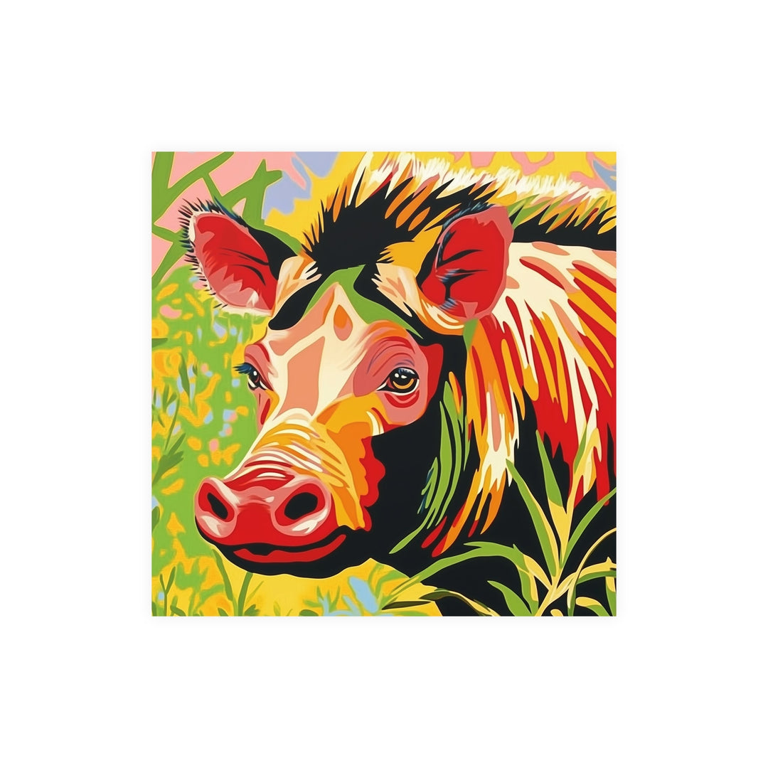 Pop Art Warthog Poster - Colorful Animal Savana Poster - Blululi