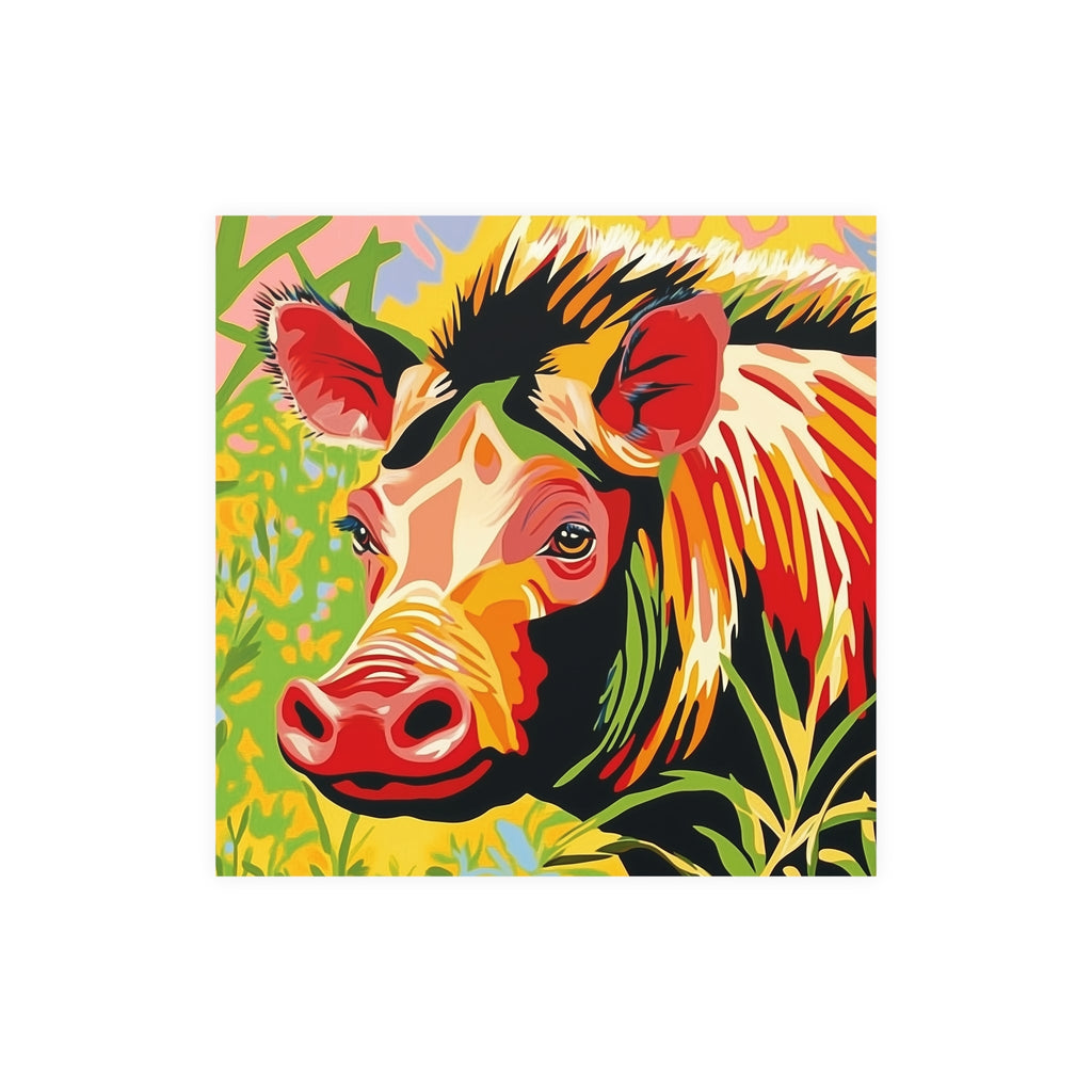 Pop Art Warthog Poster - Colorful Animal Savana Poster - Blululi