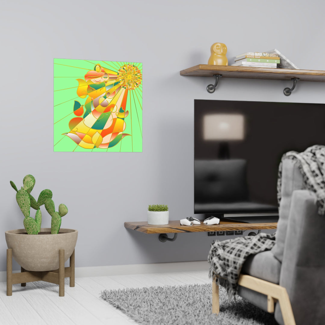 Poster Ganesh Prosperity Mandala Art Poster - Blululi