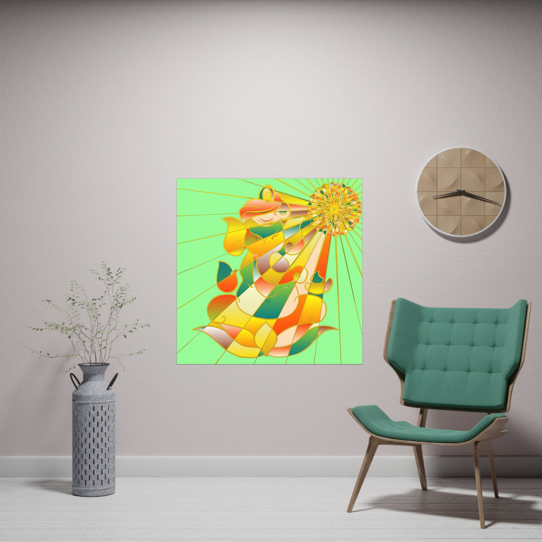 Poster Ganesh Prosperity Mandala Art Poster - Blululi