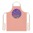 Psychedelic Mandala Apron - Apricot - Hand Drawn Art All Over Prints - Blululi