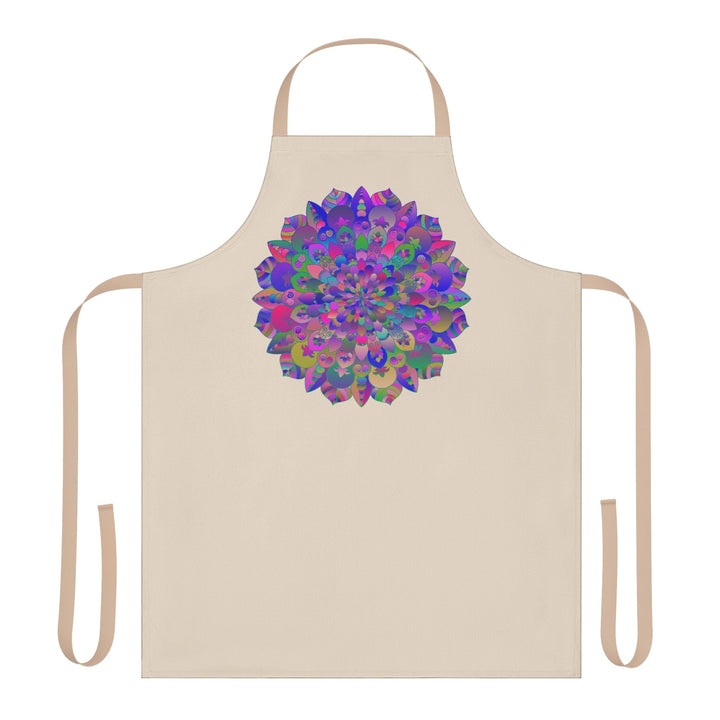 Psychedelic Mandala Apron - Hand Drawn Art All Over Prints - Blululi