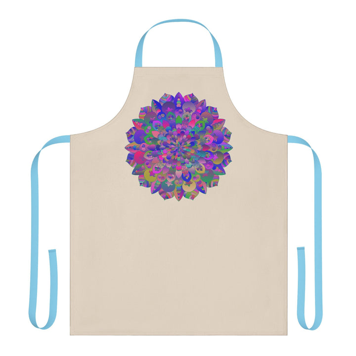 Psychedelic Mandala Apron - Hand Drawn Art All Over Prints - Blululi