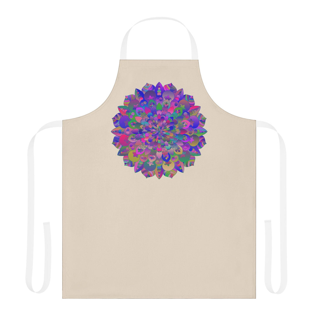 Psychedelic Mandala Apron - Hand Drawn Art All Over Prints - Blululi