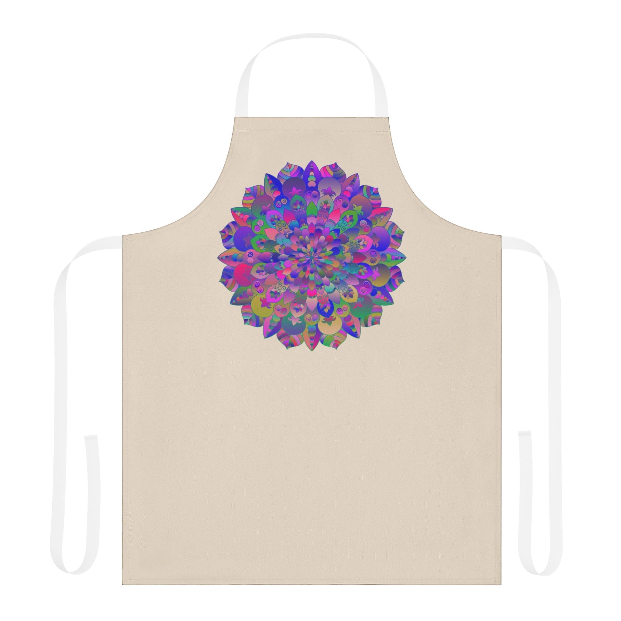 Psychedelic Mandala Apron - Hand Drawn Art All Over Prints - Blululi