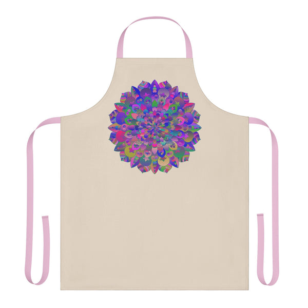 Psychedelic Mandala Apron - Hand Drawn Art All Over Prints - Blululi